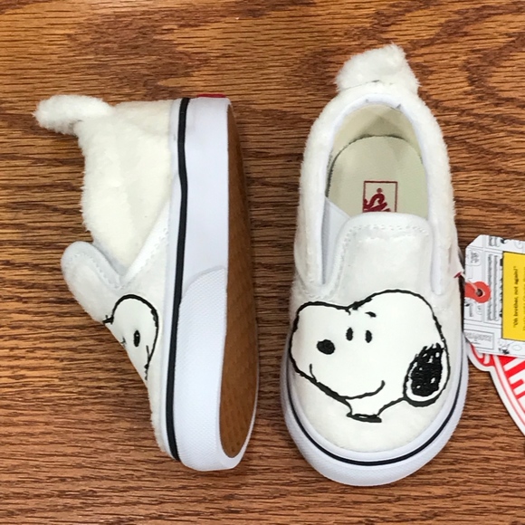 Vans Classic Slip On Peanuts Snoopy True White - Picture 6 of 8